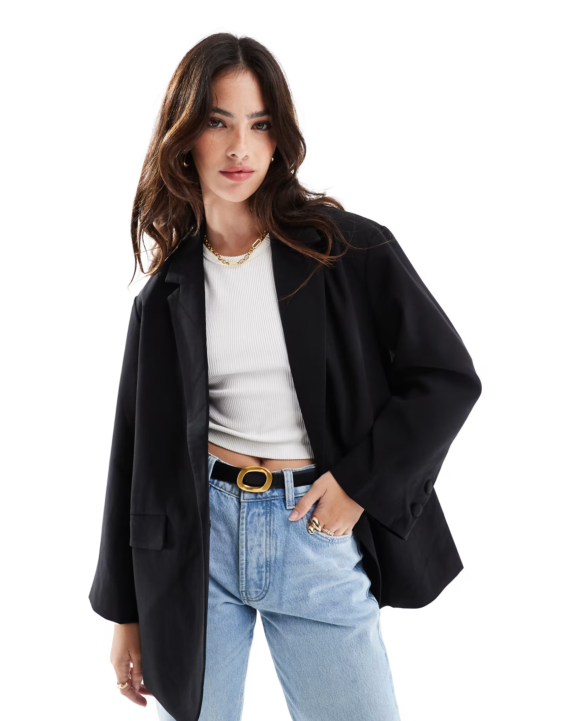 Hera Womens oversized studio blazer in black | ASOS | ASOS (Global)