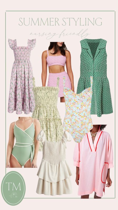 Summer Styling- nursing friendly summer styles. From the beach, pool, and playground. These styles are perfect for any nursing mama. 

#LTKBump #LTKSwim #LTKFamily