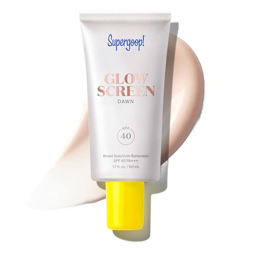 Supergoop! Glowscreen SPF 40, Dawn (Pink Pearl Glow) - 1.7 fl oz - Glowy Primer + Broad Spectrum Tinted Sunscreen - Helps Filter Blue Light - Hydration - Hyaluronic Acid & Vitamin B5 | Amazon (US)