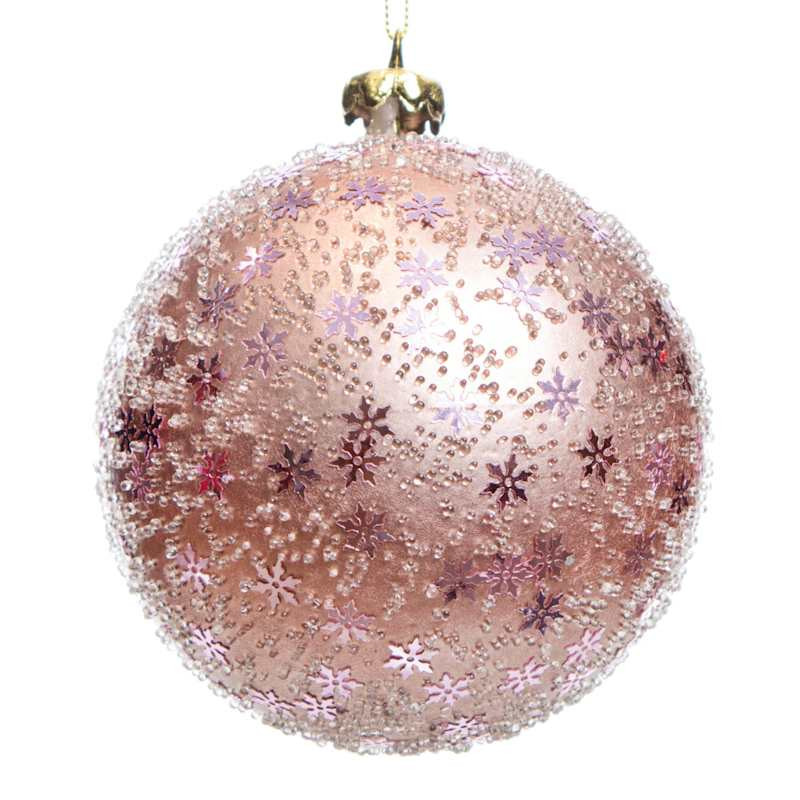 Snowflake Ball Ornament, 4" | At Home