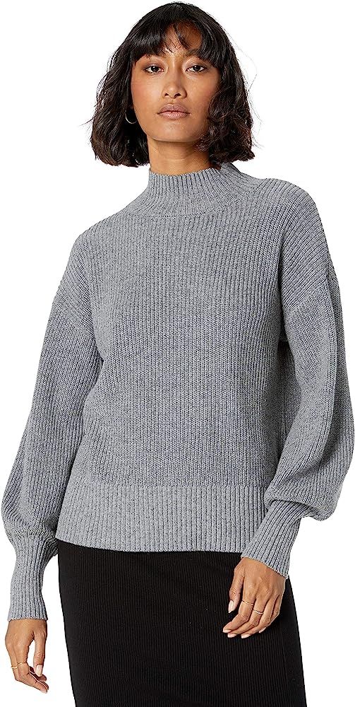 Women's Gwen Long Sleeve Mock Neck Ribbed Sweater | Amazon (US)