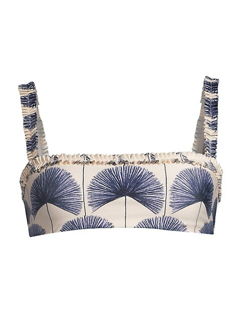 Olmo Palma Printed Bikini Top | Saks Fifth Avenue