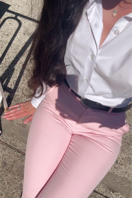 Pink pants 

#LTKSeasonal #LTKfindsunder50 

#LTKworkwear #LTKstyletip