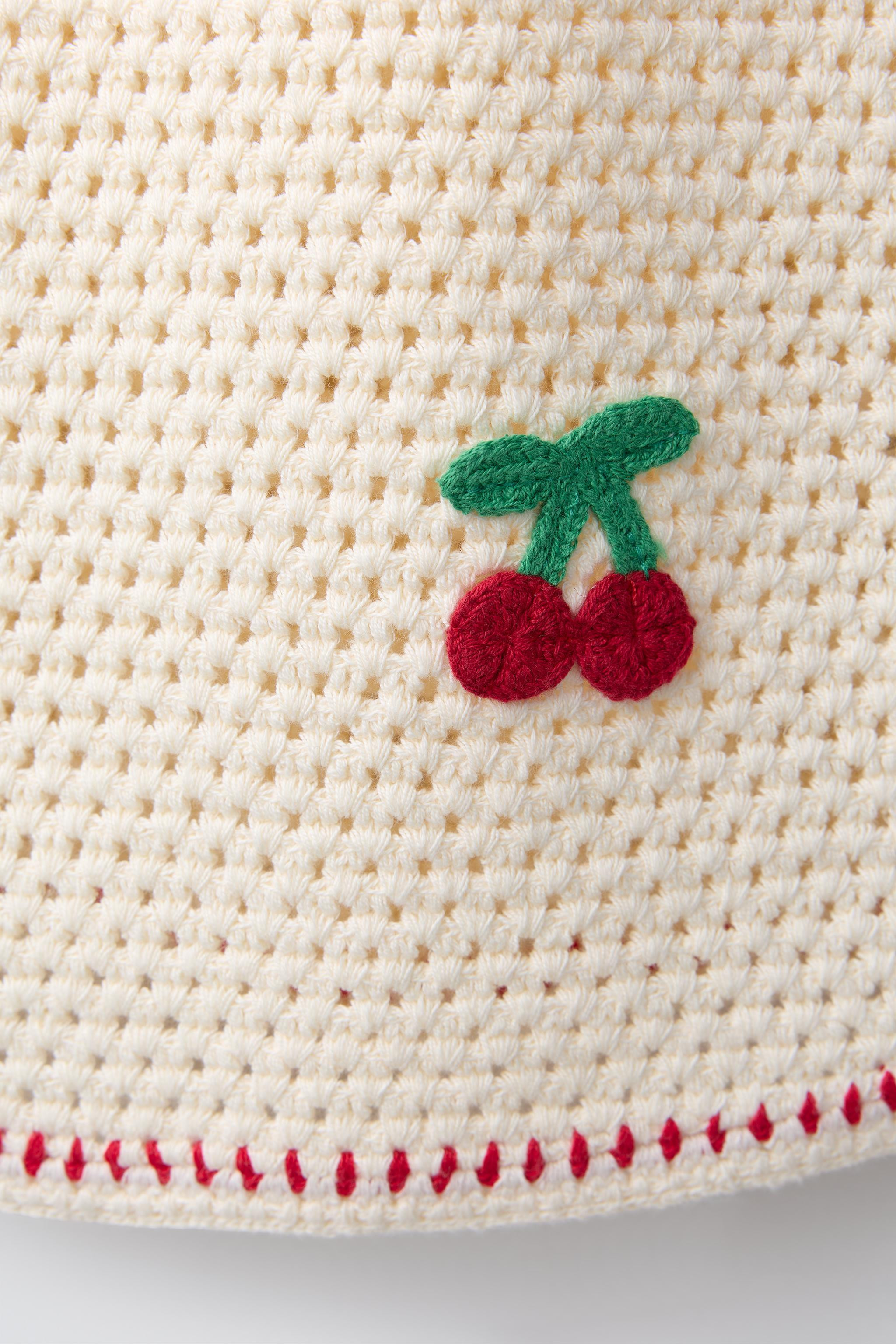 KNIT CROCHET CHERRY DRESS | Zara Canada