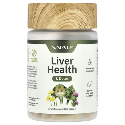 Snap Supplements, Liver Health & Detox, 60 Capsules | iHerb