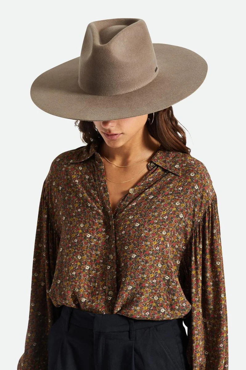Primrose Felt Fedora - Twig | Brixton