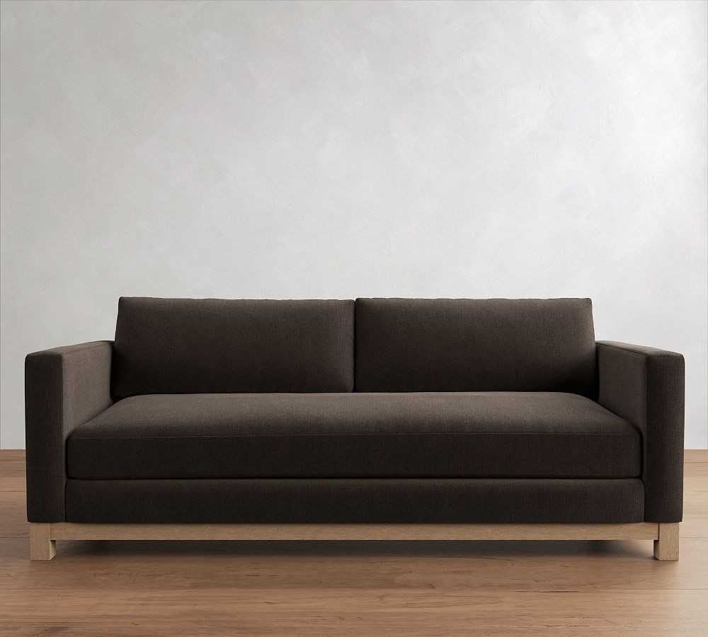 Jake Seadrift Wood Base Sofa (64"-120") | Pottery Barn (US)
