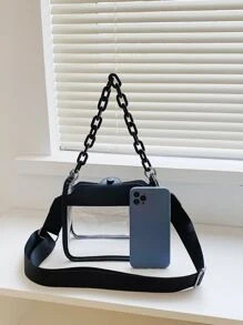 Mini Clear Chain Decor Square Bag SKU: sg2203208109891498(1000+ Reviews)$12.60$11.97Join for an E... | SHEIN