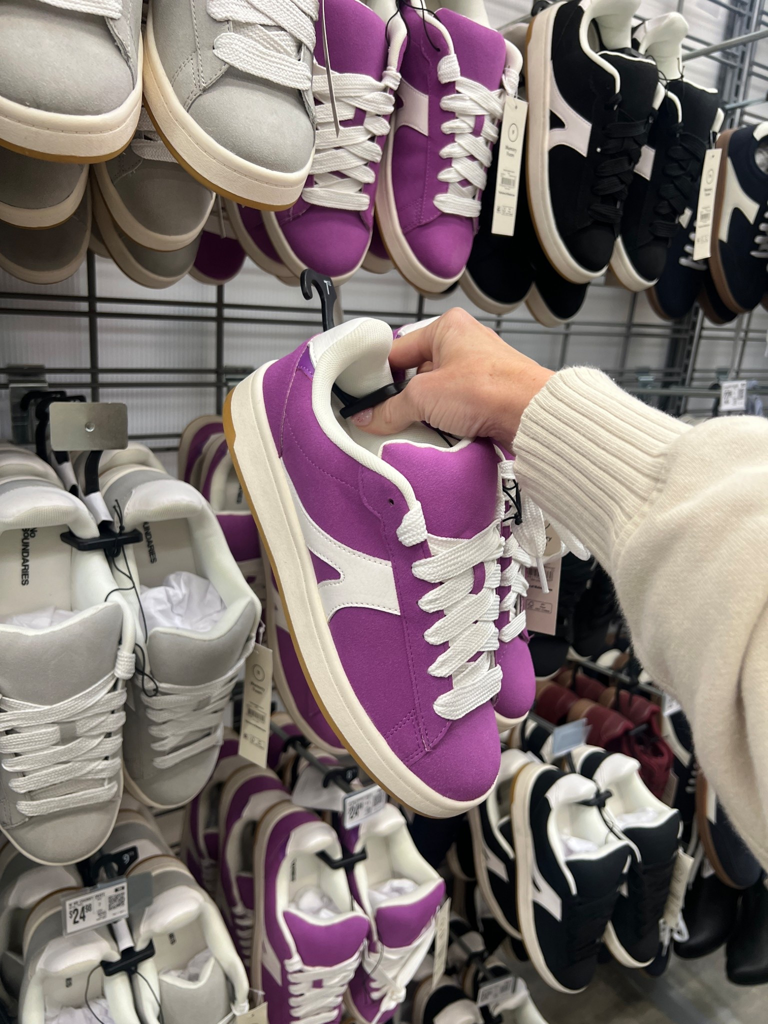 They’re giving Adidas Campus almost! Love 🖤💜the cute chunky skater sneaker from Walmart! #walmart 

#LTKgrwm #LTKFindsUnder50 #LTKGiftGuide