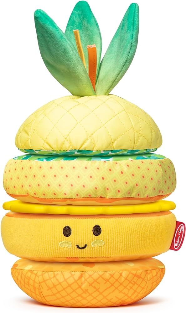 Melissa & Doug Multi-Sensory Pineapple Soft Stacker Infant Toy - Stacking Toys For Babies, Pineap... | Amazon (US)