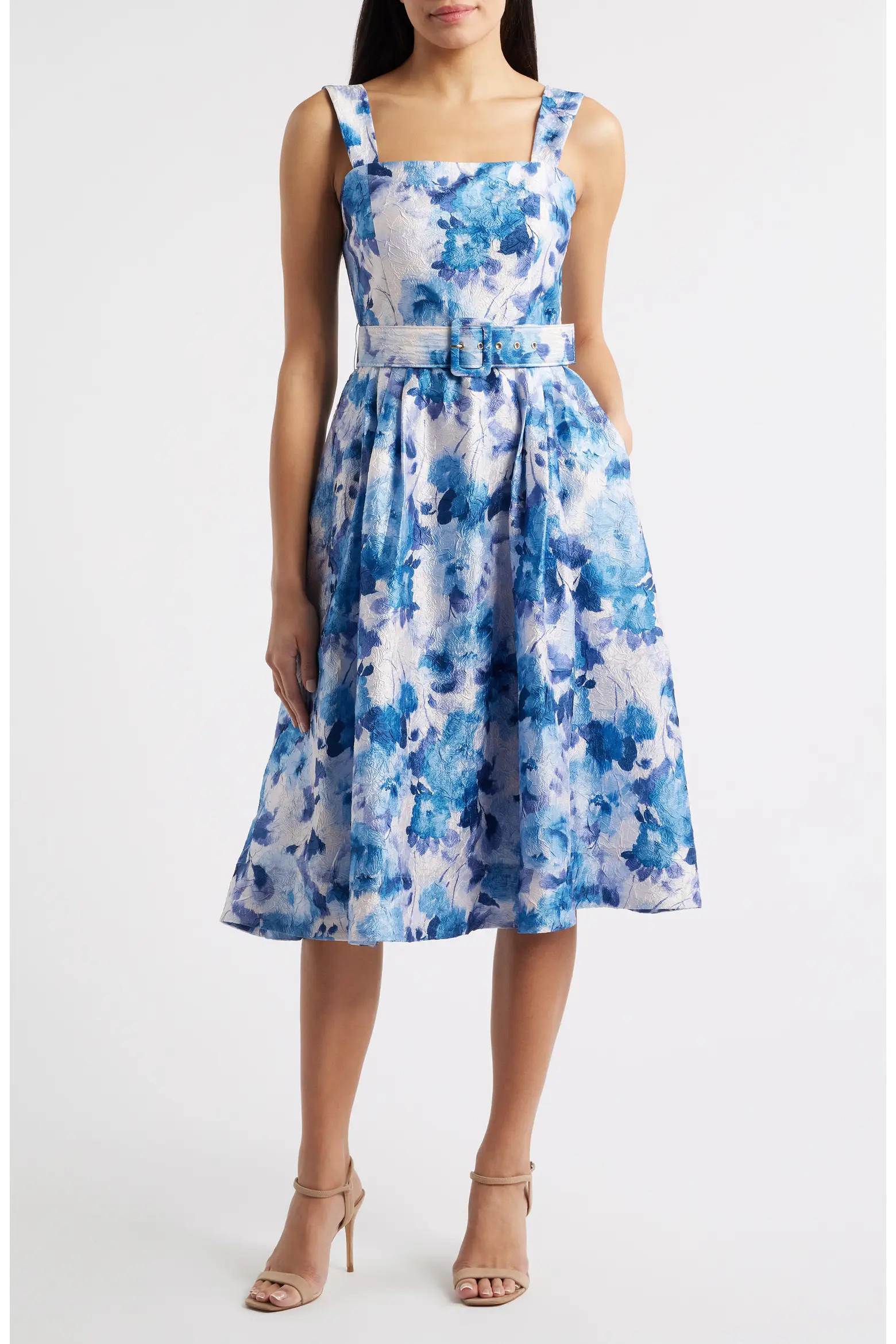 Tahari ASL Floral Crinkle Dress (Women) | Nordstromrack | Nordstrom Rack