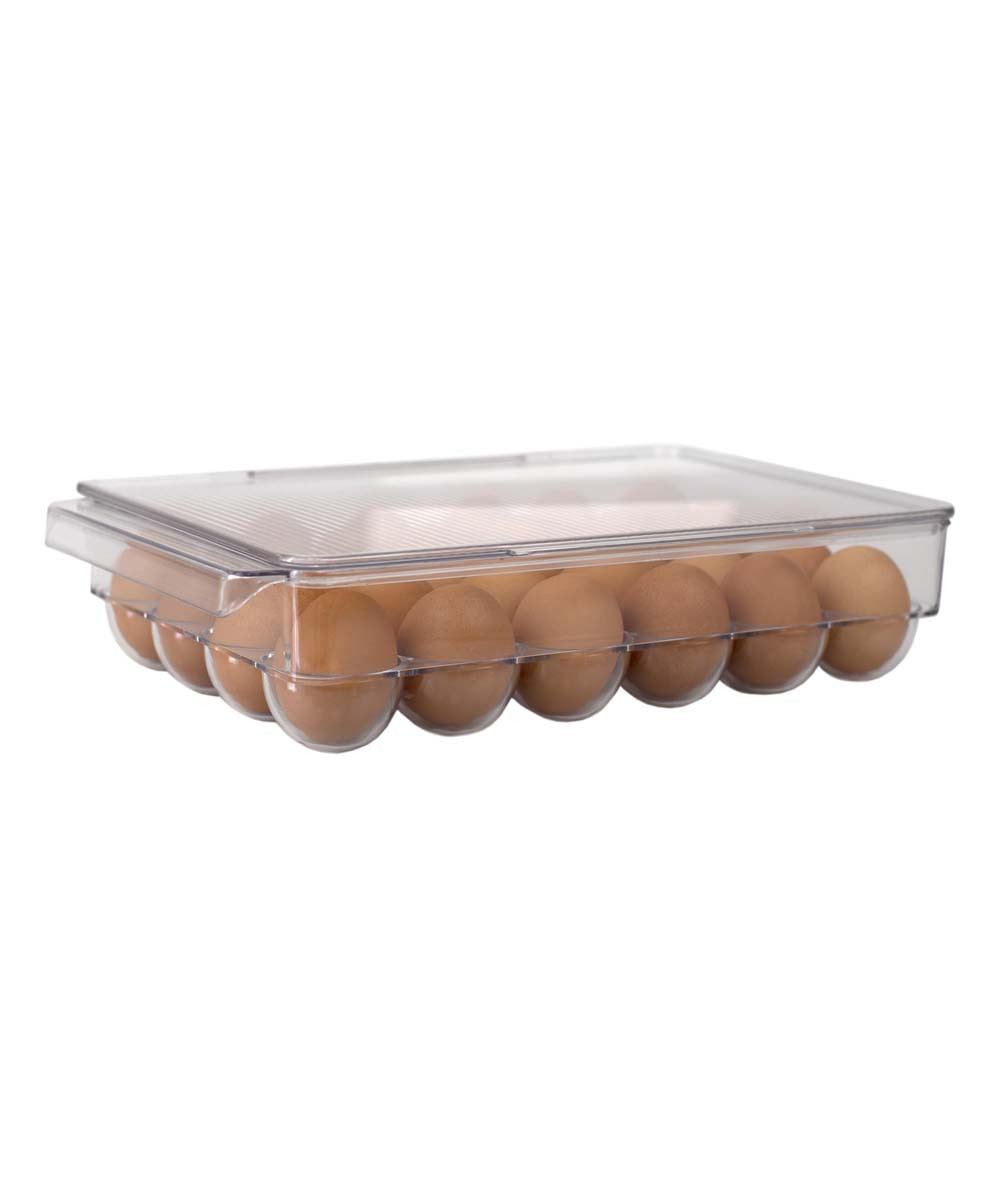Michael Graves Design Fridge Organizers - 24-Egg Reusable Carton & Lid | Zulily
