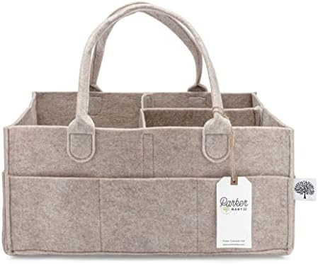 Parker Baby Co. Diaper Caddy - Nursery Storage Bin and Car Organizer for Diapers and Baby Wipes -... | Amazon (US)