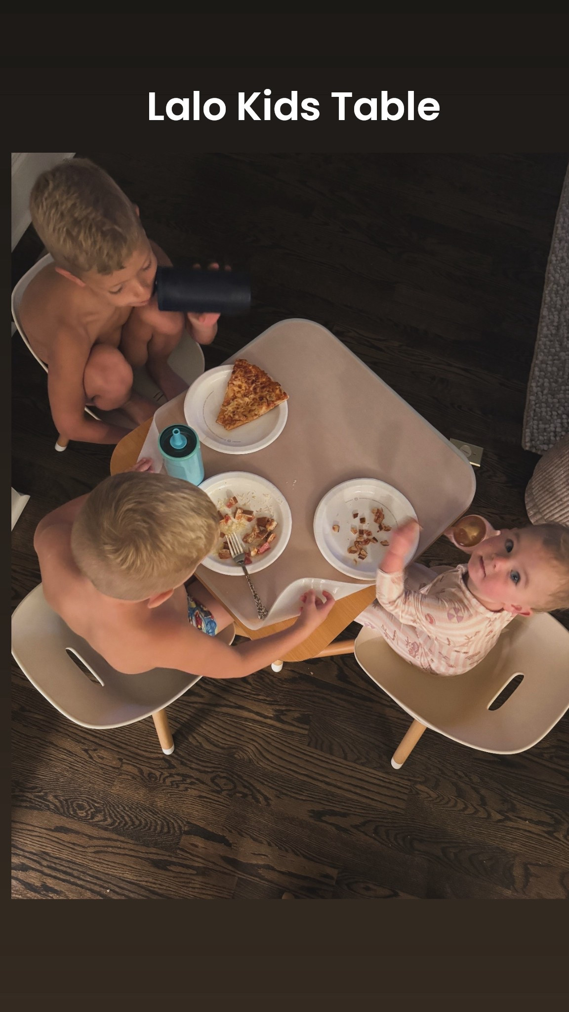 We use this Lalo kids table and chairs all the time and use the craft mat to make for easy clean up! You can order extra chairs and in a few different colors too. Goldie has the grapefruit one. 

#LTKHome #LTKBaby #LTKKids