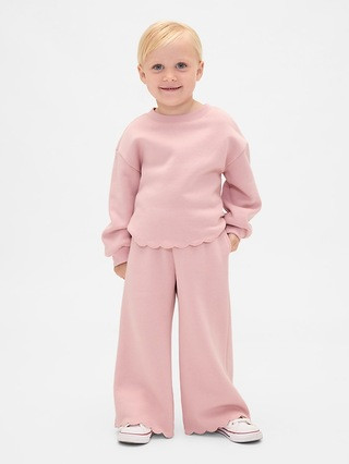 Baby & Toddler VintageSoft Scalloped Sweat Set | Gap (US)
