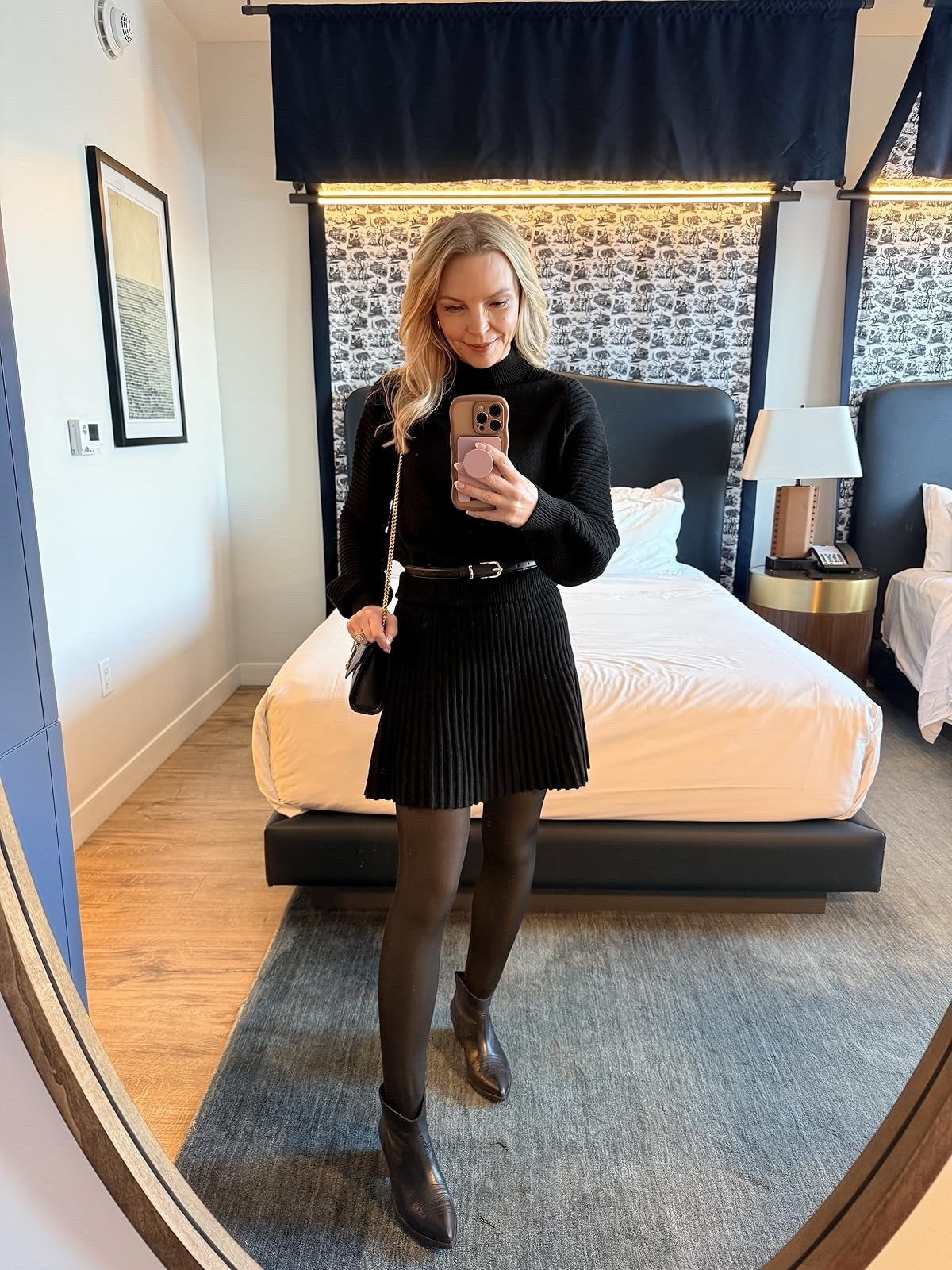 The perfect winter girls night out outfit! ❤️ These fleece lined leggings saved me! 

#LTKPetite #LTKgrwm #LTKootd