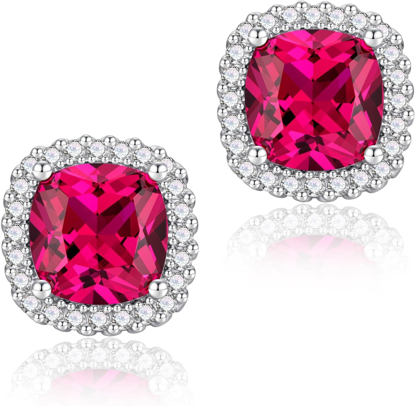 YOMELA Square Cubic Zirconia Stud Earrings for Women | Amazon (CA)