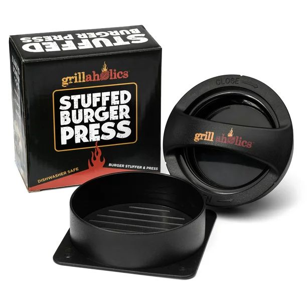 Grillaholics Stuffed Burger Press & Hamburger Patty Maker - Walmart.com | Walmart (US)
