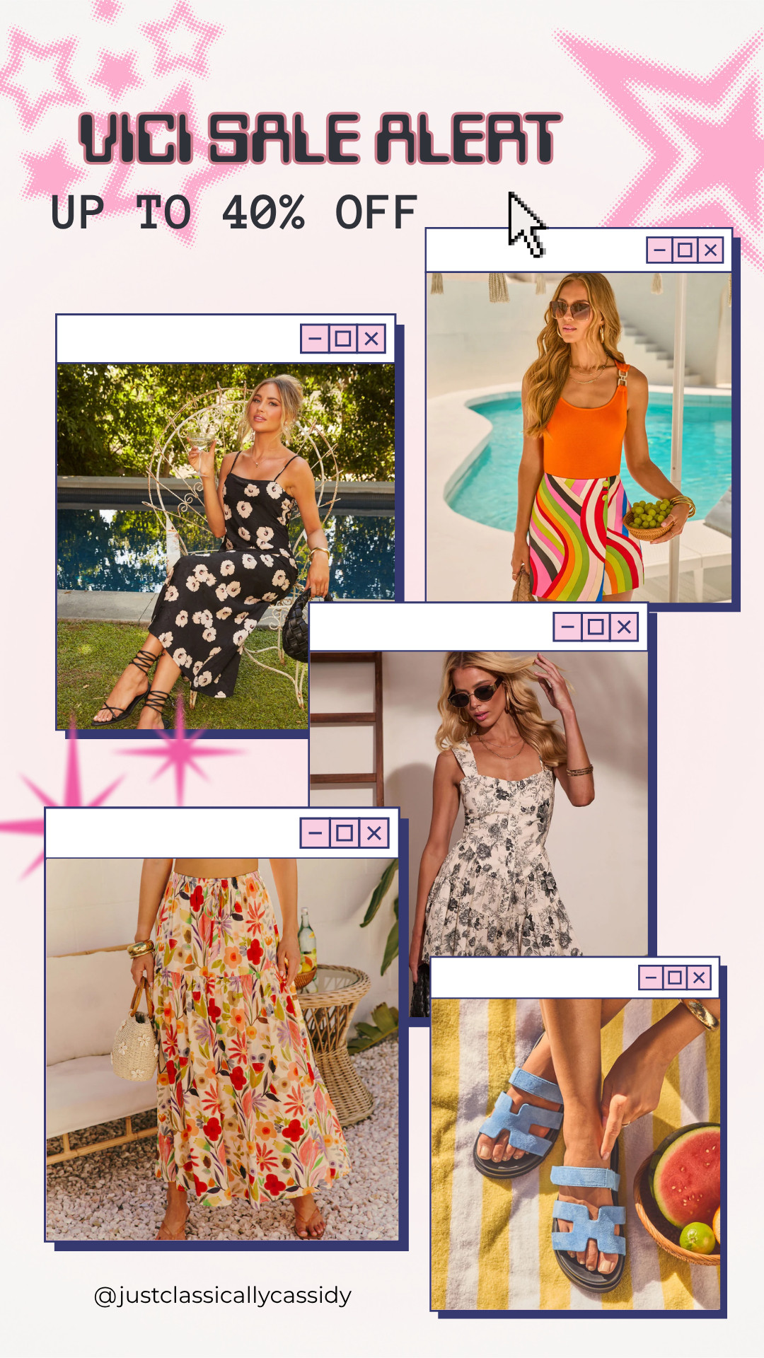 f you're shopping the Vici sale, start here! 💕 Rounded up some best sellers and easy outfits to recreate

get up to 40% off!!🙌🏼




Sale alert, vici, best sellers, discount, savings, sandals, skirts, good deals, summer dresses, floral, print, tank, justclassicallycassidy 

 #LTKootd #LTKSeasonal #LTKSaleAlert