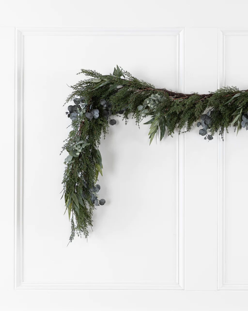 Faux Cedar & Eucalyptus 6' Garland | McGee & Co.