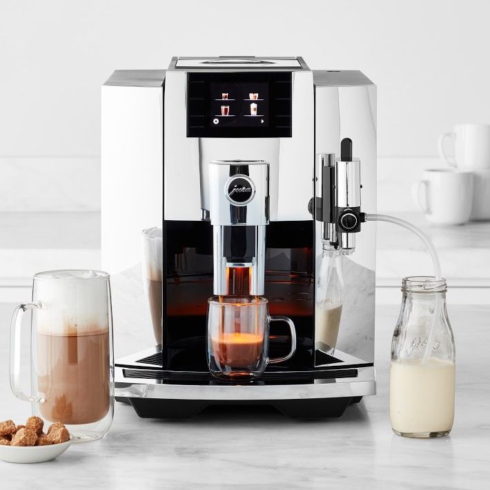 JURA E8 Chrome Fully Automatic Espresso Machine | Williams-Sonoma