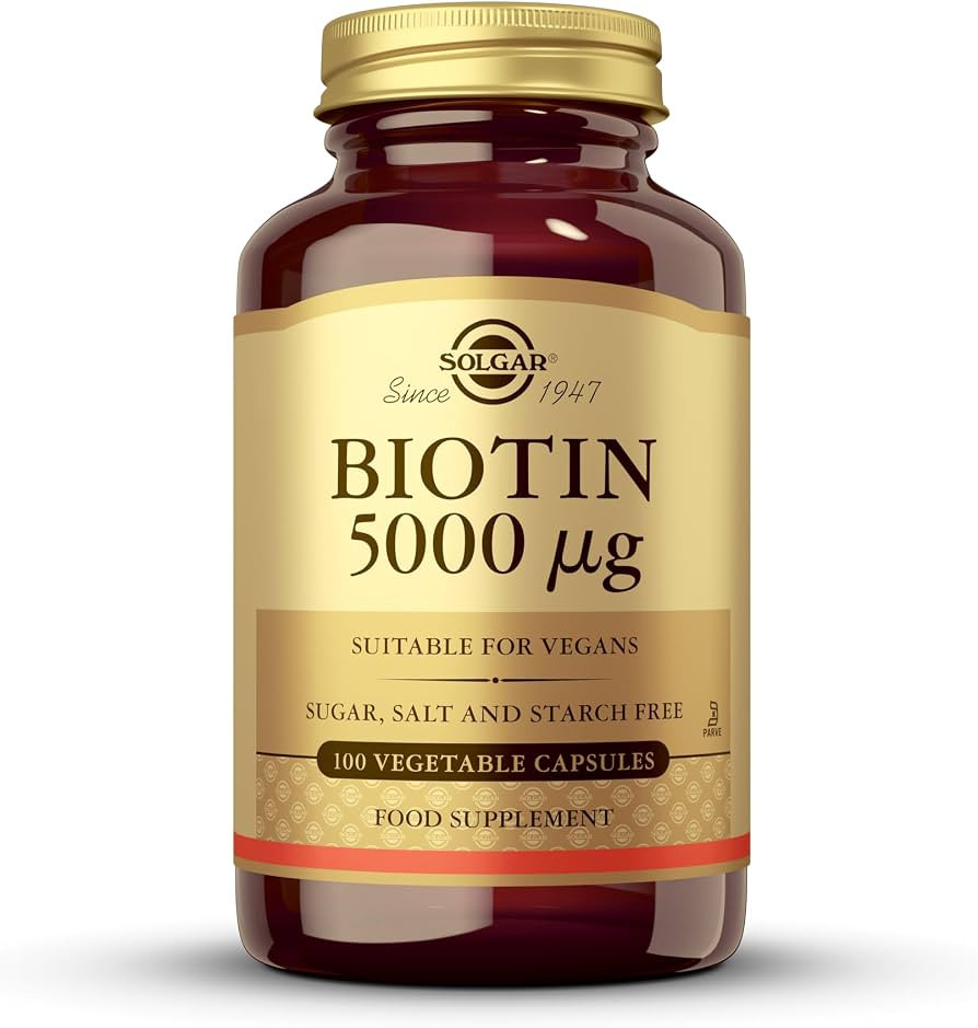Solgar Biotin 5000 μg Vegetable 100 Capsules - Pack of 1 | Amazon (UK)