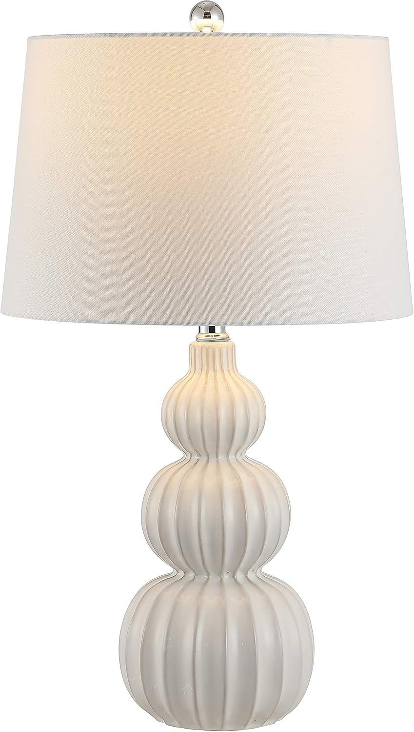 SAFAVIEH Corina Table Lamp, 26.5" Modern White TBL4277B | Amazon (US)