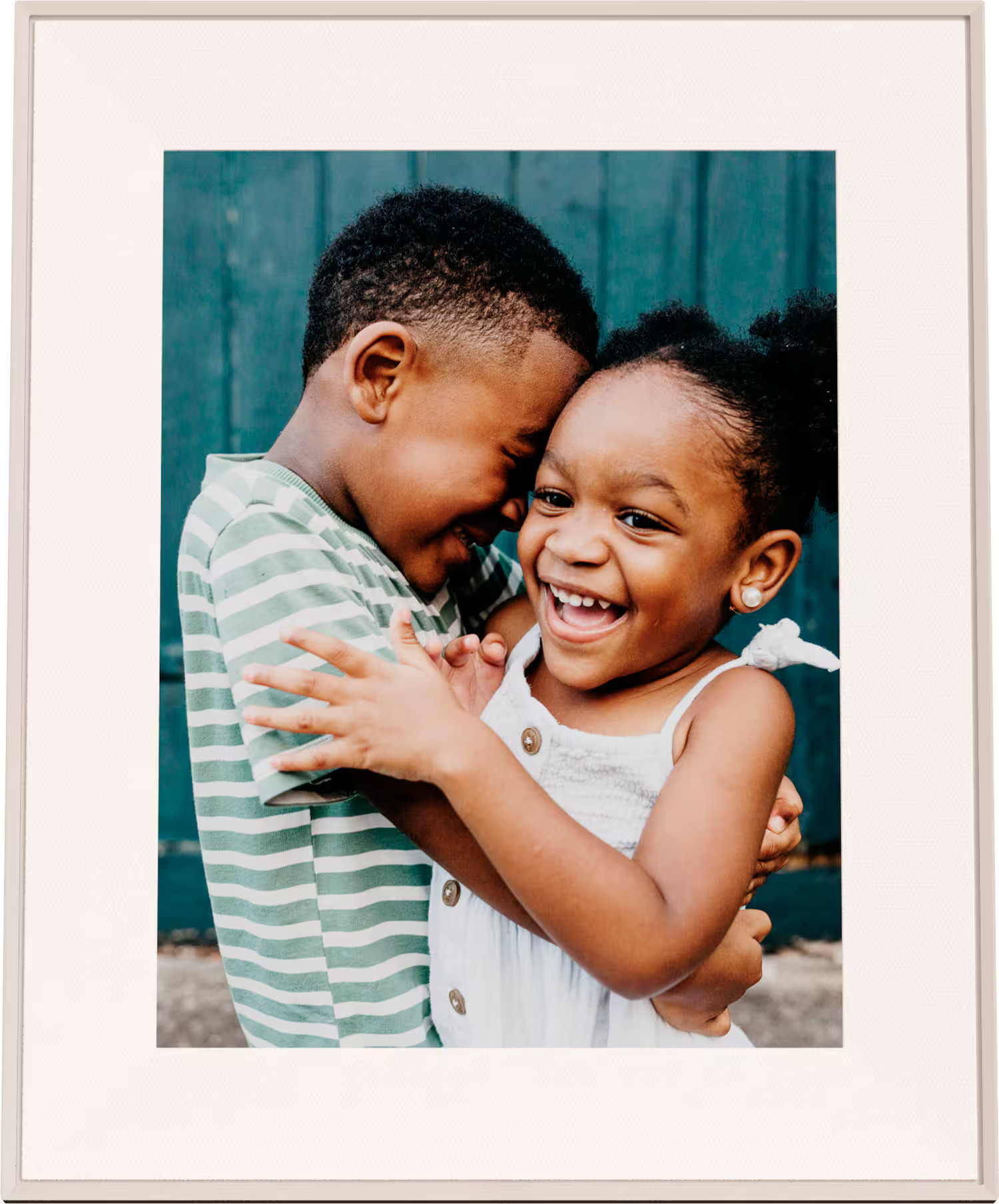 Aura Home - 12"" HD Wifi Aspen Digital Photo Frame by Aura - Matted Clay | Best Buy U.S.