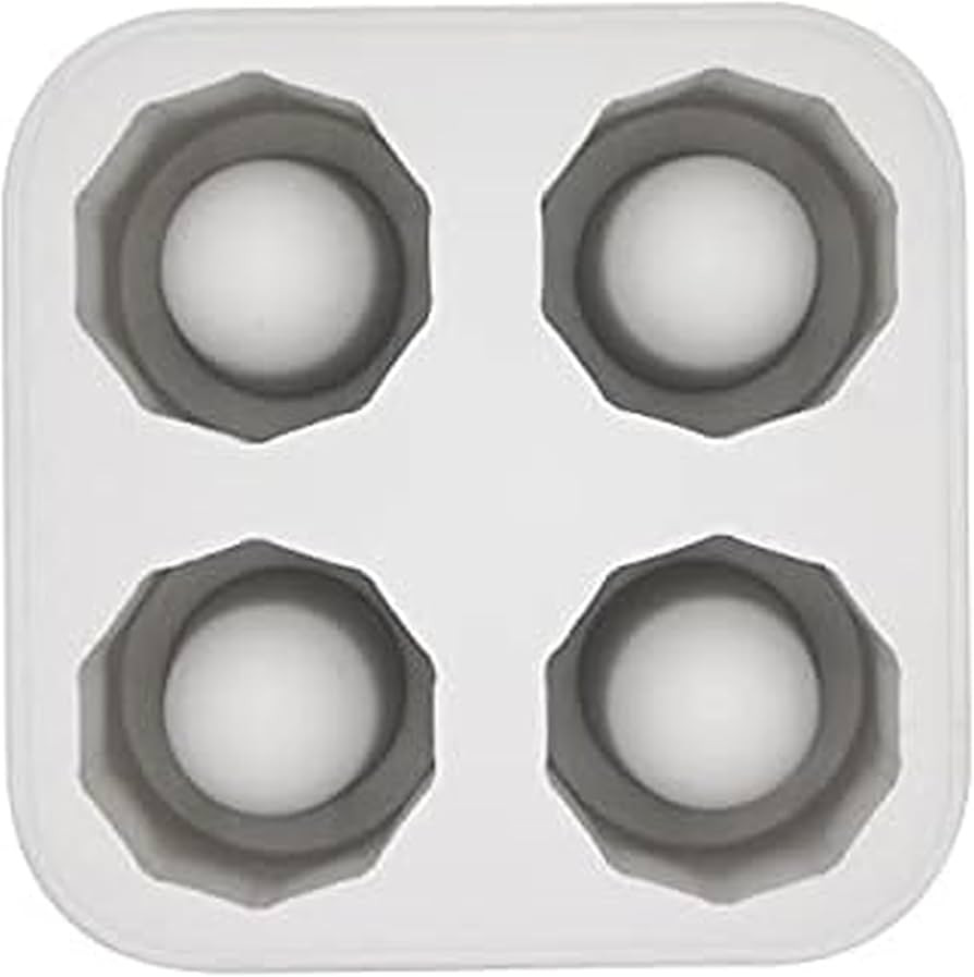Houdini Shot Glass Ice Mold, Makes 4 Frozen Shot Glasses, Gray | Amazon (US)