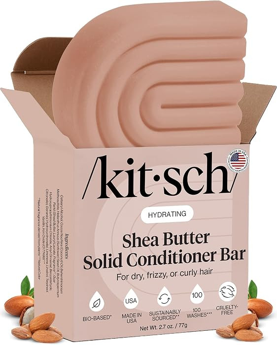 Kitsch Shea Butter Conditioner Bar \u2013 Hydrating Hair Conditioner To Restore Hair\u2019s Moist... | Amazon (US)