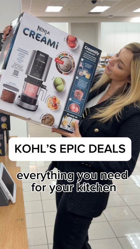 @Kohls epic deals are live, and let me share with you the best kitchen appliance deals!

Magic bullet blender - for all smoothie lovers and not only at an unbeatable price!

Ninja Creami - perfect Mother’s Day gift idea 

Egg bite maker - I purchased it for myself, do you know you can make their mini cheesecakes too?

Ninja Foodi Neverstick - a versatile pan that makes anything possible!

Cuisinart knife set - I use it and love it! 

Ninja dualbrew pro coffee system - new classic, rich, over ice, and any specialty coffee! 

#kohlspartner #kohlsfinds #ad

#LTKsalealert #LTKhome #LTKGiftGuide
