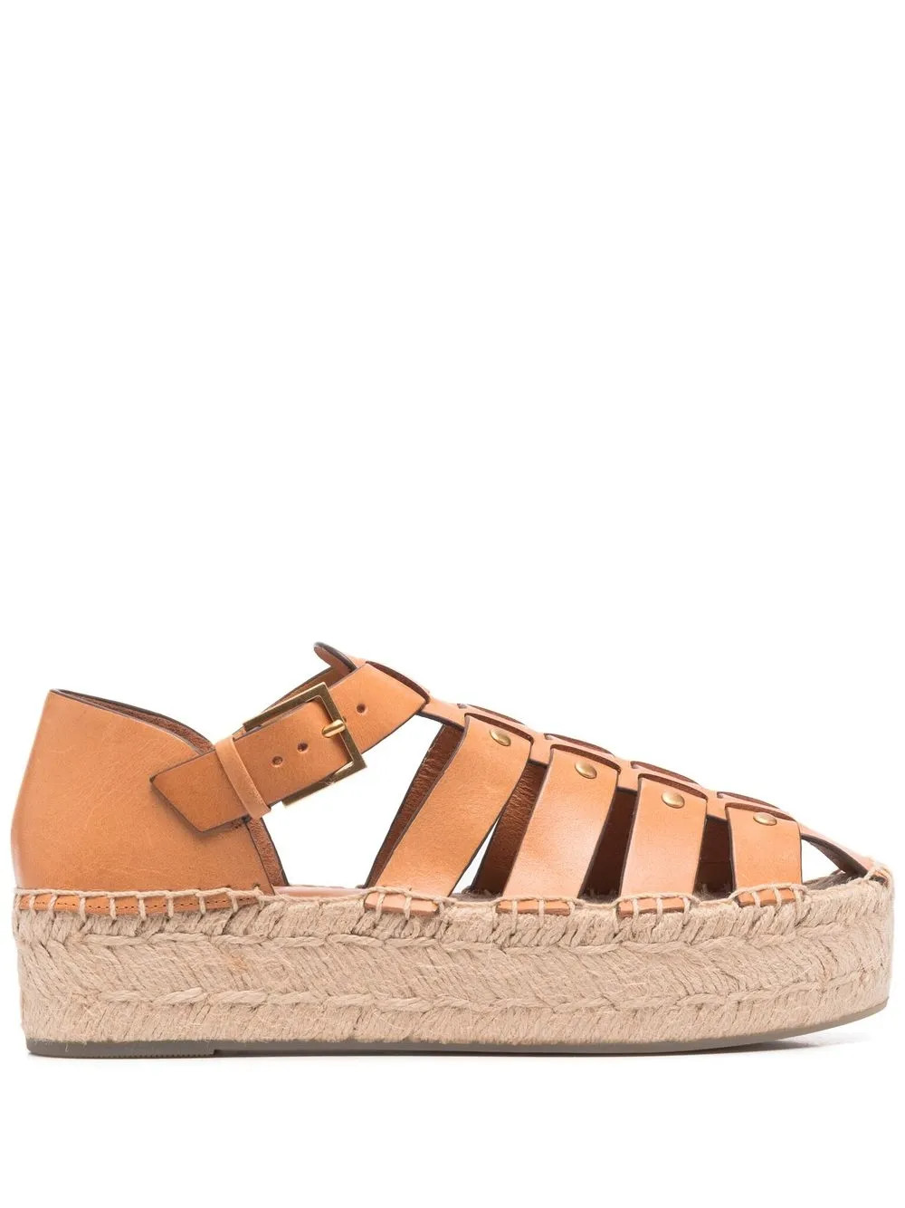 Tory Burch Fisherman Leather Espadrilles - Farfetch | Farfetch Global
