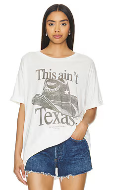 The Laundry Room This Ain't Texas Oversized Tee in White from Revolve.com | Revolve Clothing (Global)