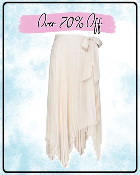 This handkerchief wrap skirt is listed at $288 on Saks, but you can find it over 70% off on Amazon!

#sale #springskirt #summerskirt #pleatedskirt #skirtsale #saleoutfit #giftsforher #wrapskirt #femininestyle #feminineskirt #coastalgrandmother #coastalstyle 

#LTKfindsunder100 #LTKSale #LTKsalealert