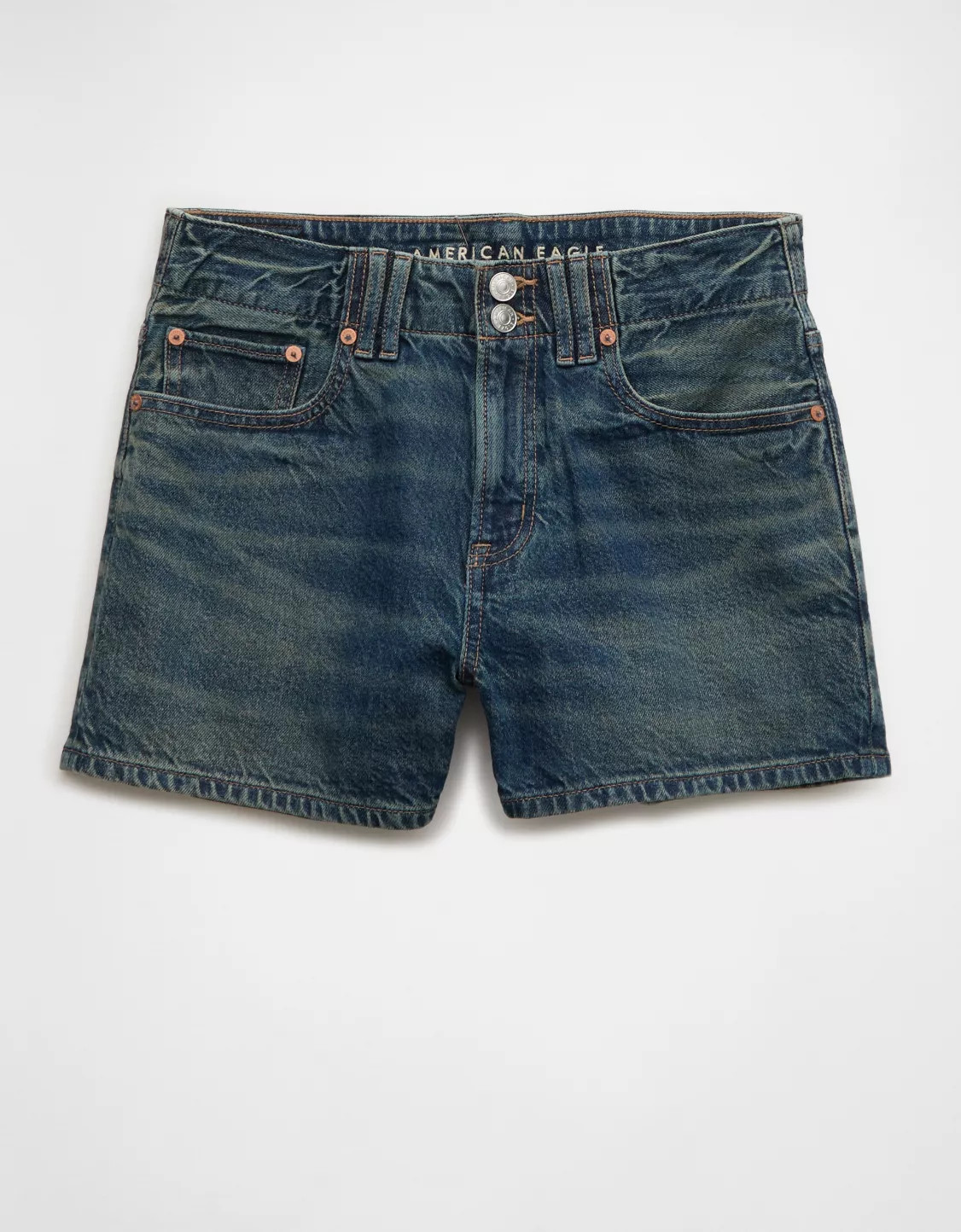 AE 3" Strigid Super High-Waisted Relaxed Denim Short | American Eagle Outfitters (US & CA)