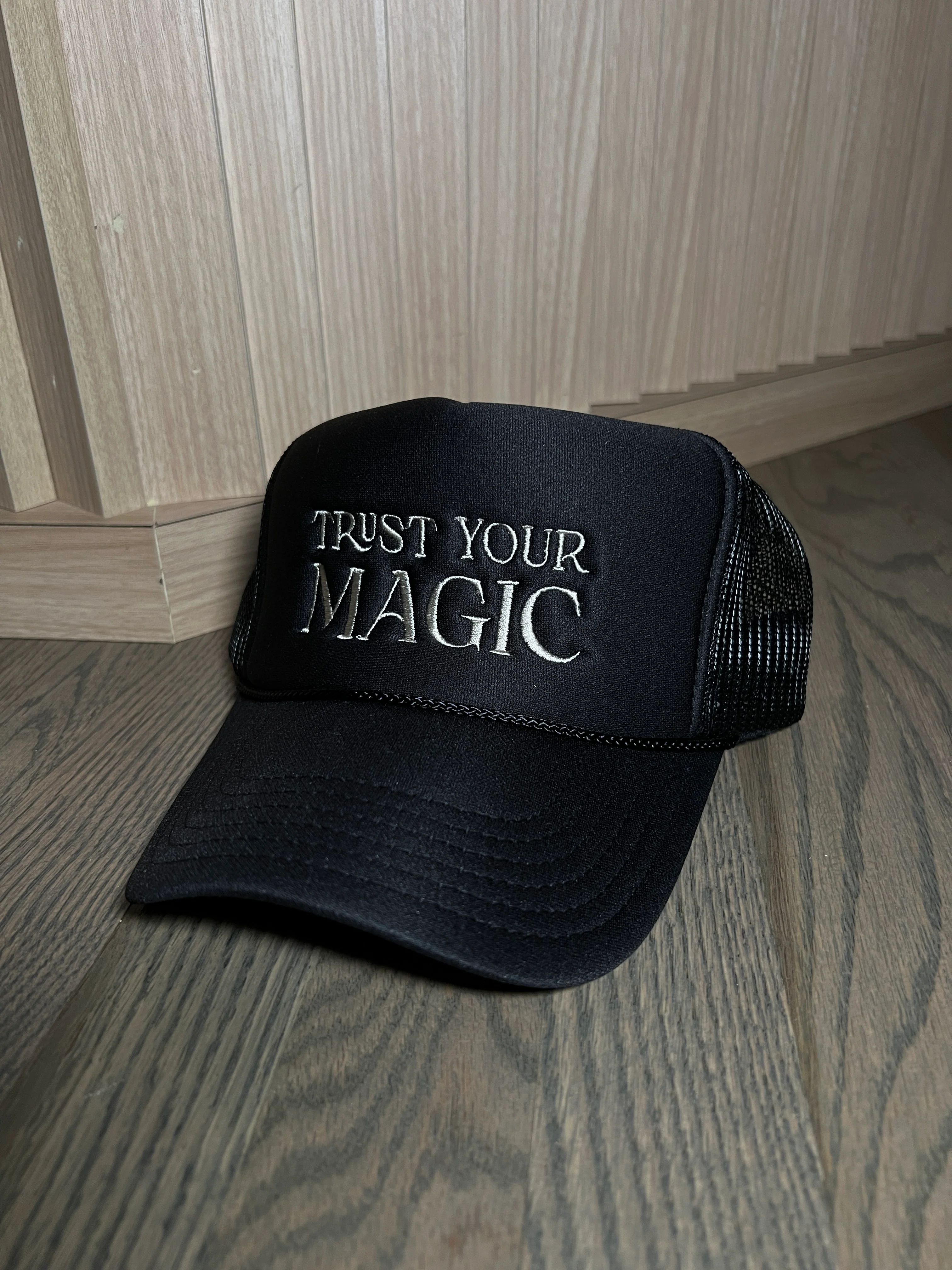 Trust Your Magic Trucker Hat - Black | Premonition Goods