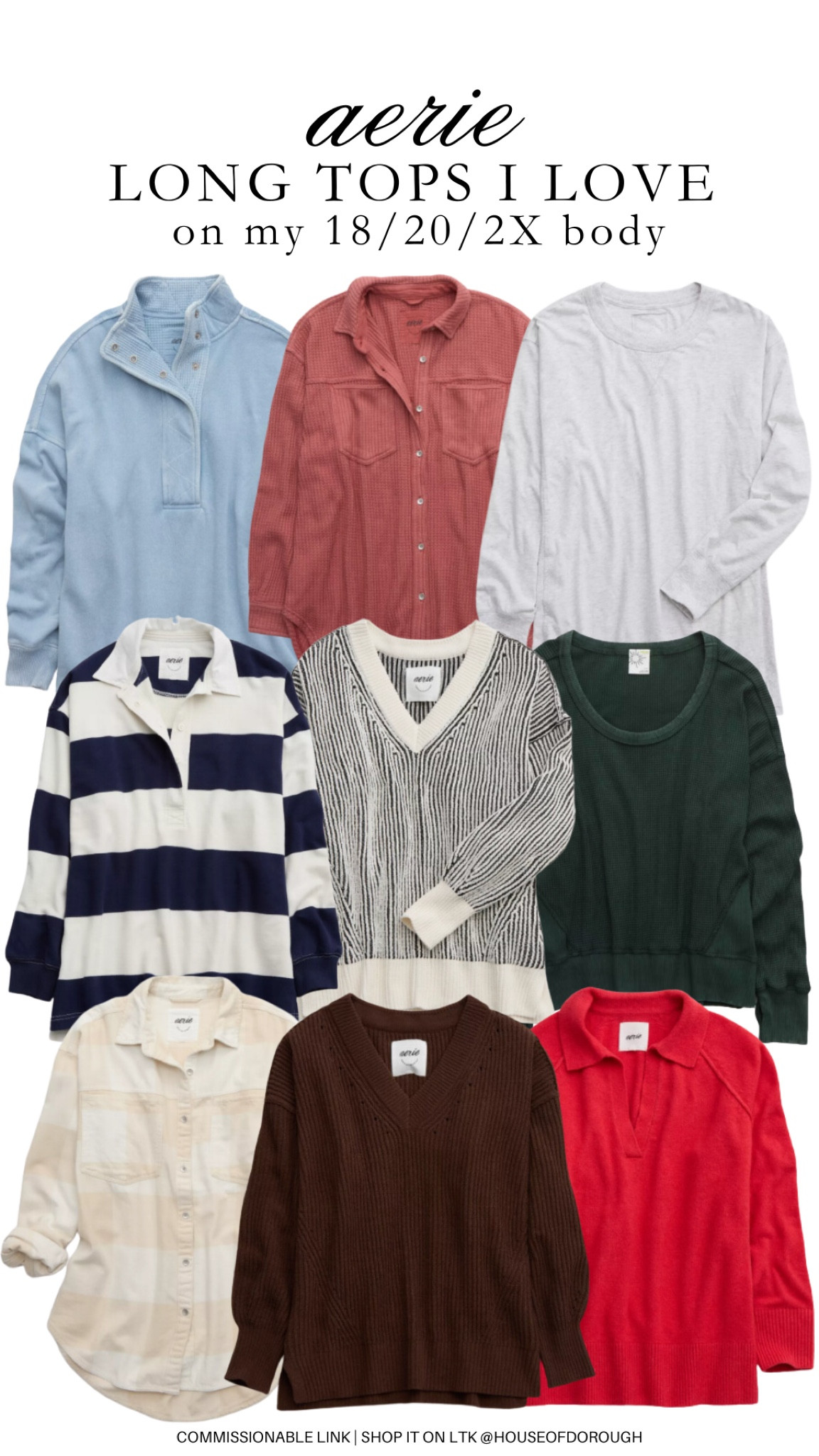 Aerie long tops I LOVE !! They are the perfect length on my 18/20/2X body and they are perfect for all the fall cozy outfits 🤎

Aerie, fall fashion, plus size fashion, plus size outfit, aerie sweatshirts

#LTKMidsize #LTKSeasonal #LTKPlusSize