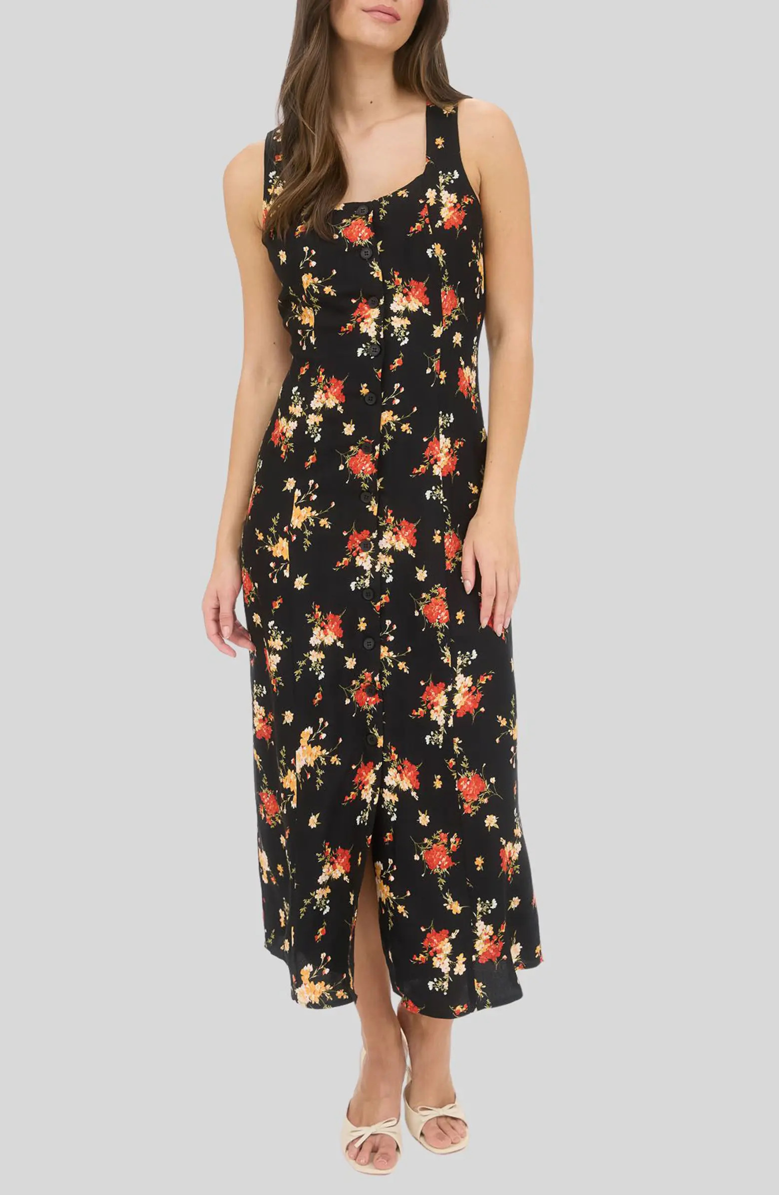 Blu Pepper Floral Maxi Sundress | Nordstromrack | Nordstrom Rack