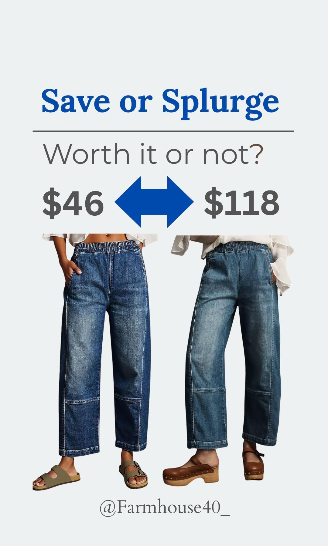 Save 60% or splurge? Barrel Leg Jeans 

#LTKSaleAlert #LTKGiftGuide #LTKootd