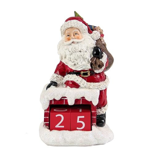 Smadeer 2025 Christmas Countdown Blocks Advent Calendar, Christmas Decorations, Winter Santa Claus Figurines Decor Reversible Countdown Calendar to Xmas for Home Table shelves Holiday Party Gift | Amazon (US)
