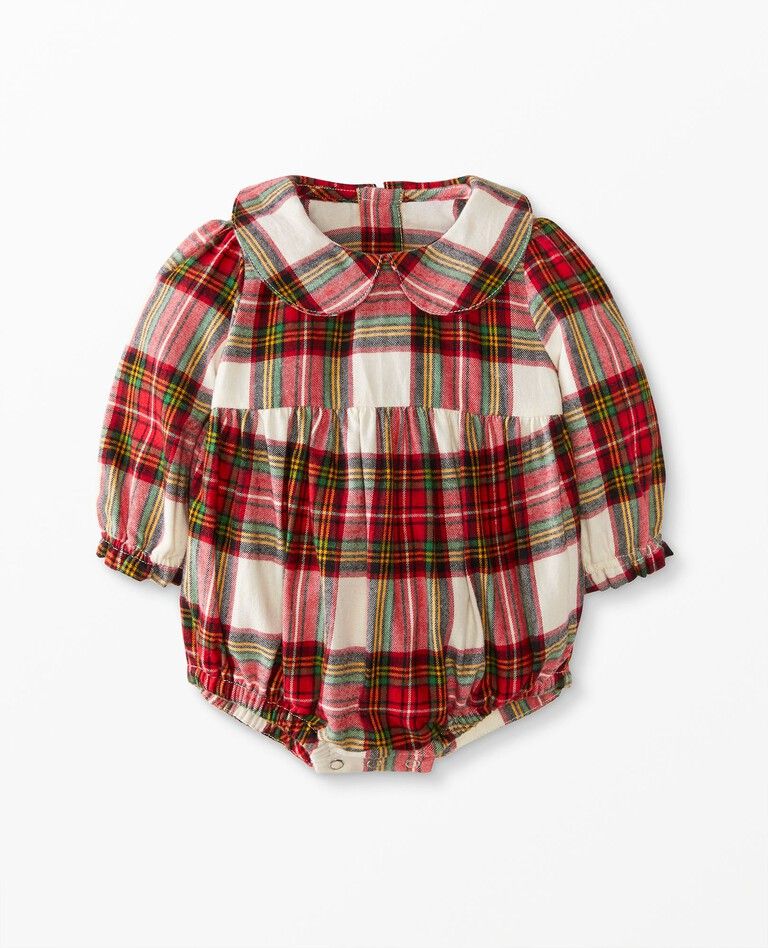 Baby Woven Flannel Bubble Romper | Hanna Andersson