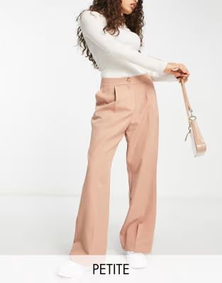 Miss Selfridge Petite dad pants in dusky pink | ASOS (Global)