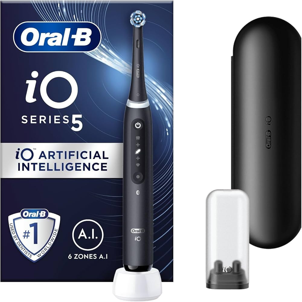 Oral-B iO5 Electric Toothbrushes For Adults, 1 Toothbrush Head & Travel Case, 5 Modes With Teeth ... | Amazon (UK)