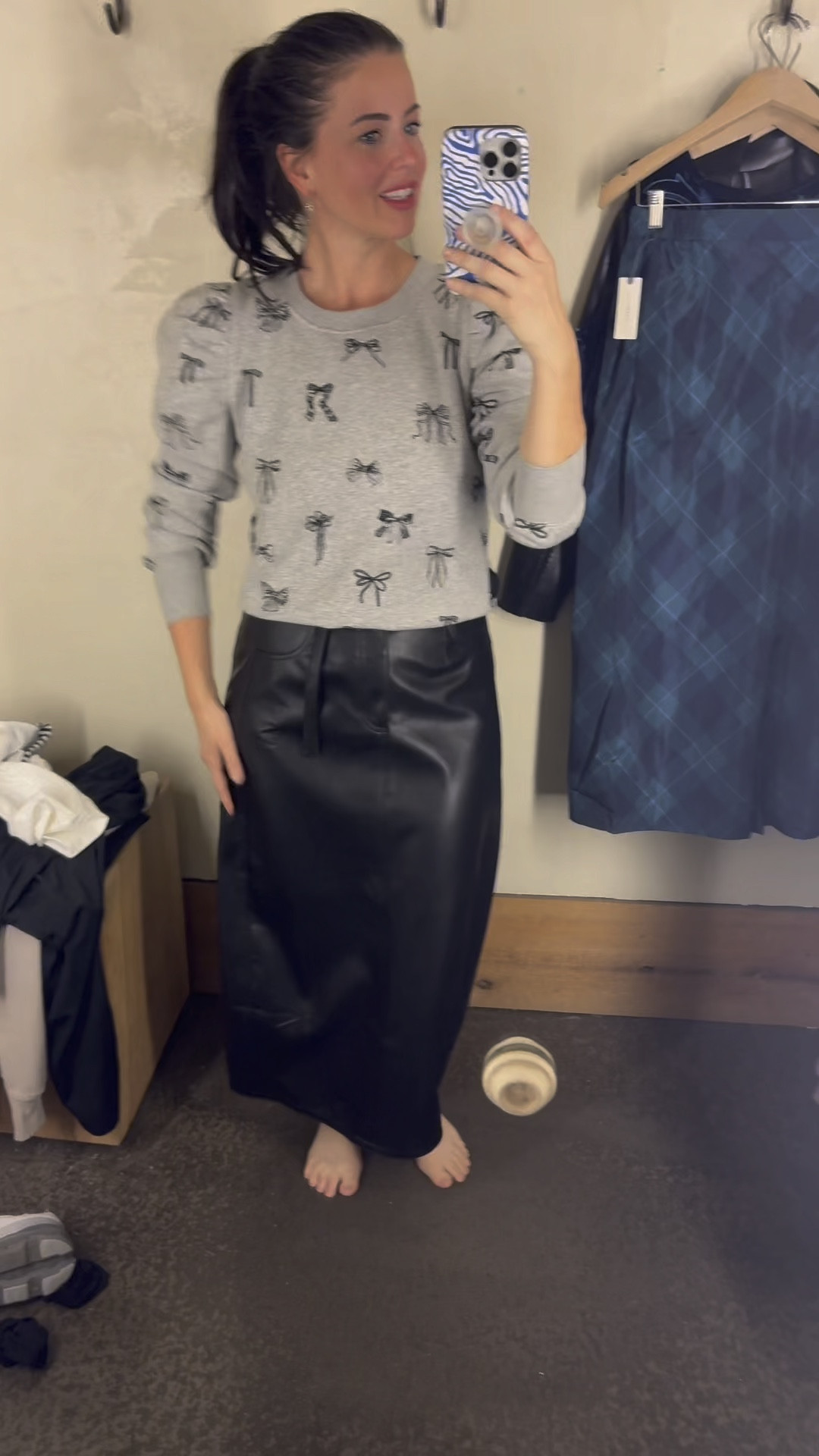 Anthro MUST haves for this season! 
I’m obsessing over this leather skirt, the versatility of this sweatshirt, the fun and flattering holiday dresses - and this shift leather-like jacket is on the TOP of my list. 

Leather skirt - size 6
Bow sweater - M
Black babydoll dress - size M, but there is LOTS of room to go down. Would be bump friendly too! 
Fitted velvet dress - M
Leather crop jacket - S

#anthroplogie #HOCwinter 
#Holiday 

#LTKHoliday #LTKOver40 #LTKParties