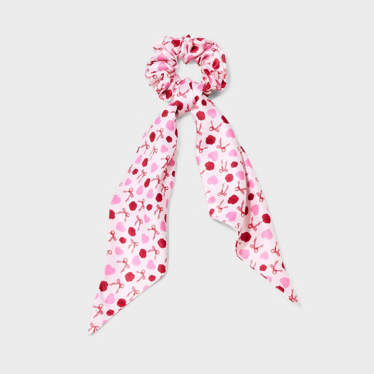 Valentine's Day Bow Heart and Rose Hair Twister with Tails - Pink/Red | Target