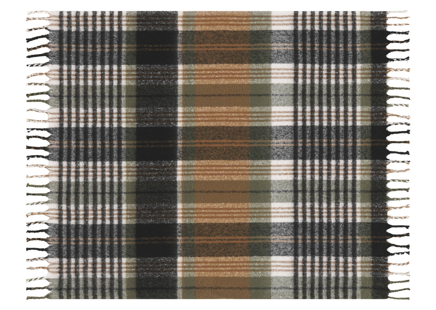 Remi Plaid Throw Multi/Blue | Urban Barn