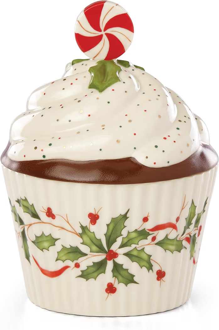 Lenox 886642 Holiday Bakeshop Cupcake Candy Dish, Christmas Hosting | Amazon (US)