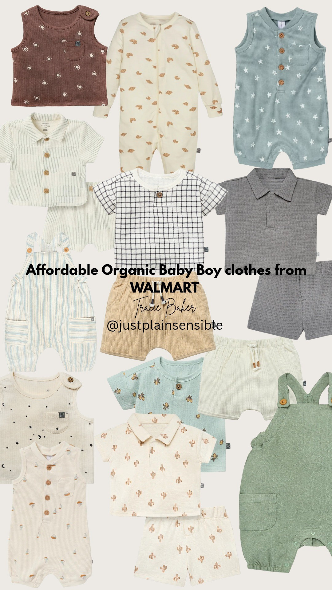 Affordable organic baby boy clothes from Walmart! 

