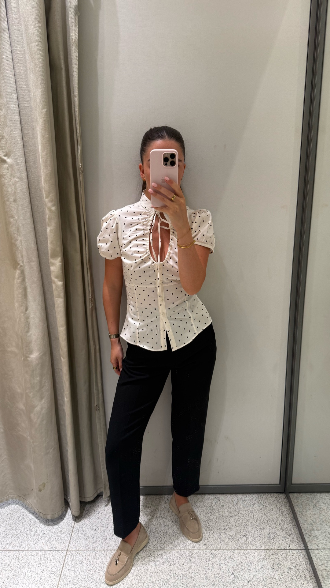 Polka dot blouse - 9-5 - styling - corporate- fashion - smart 

#LTKspring #LTKstyletip #LTKworkwear