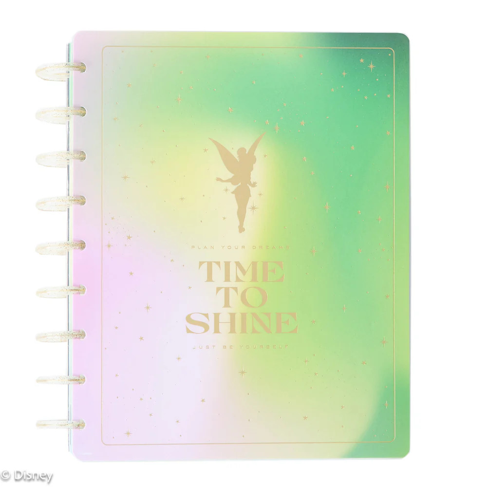 Undated Disney Tinker Bell Stay Sparkly Happy Planner - Classic Dashboard Layout - 12 Months | Happy Planner